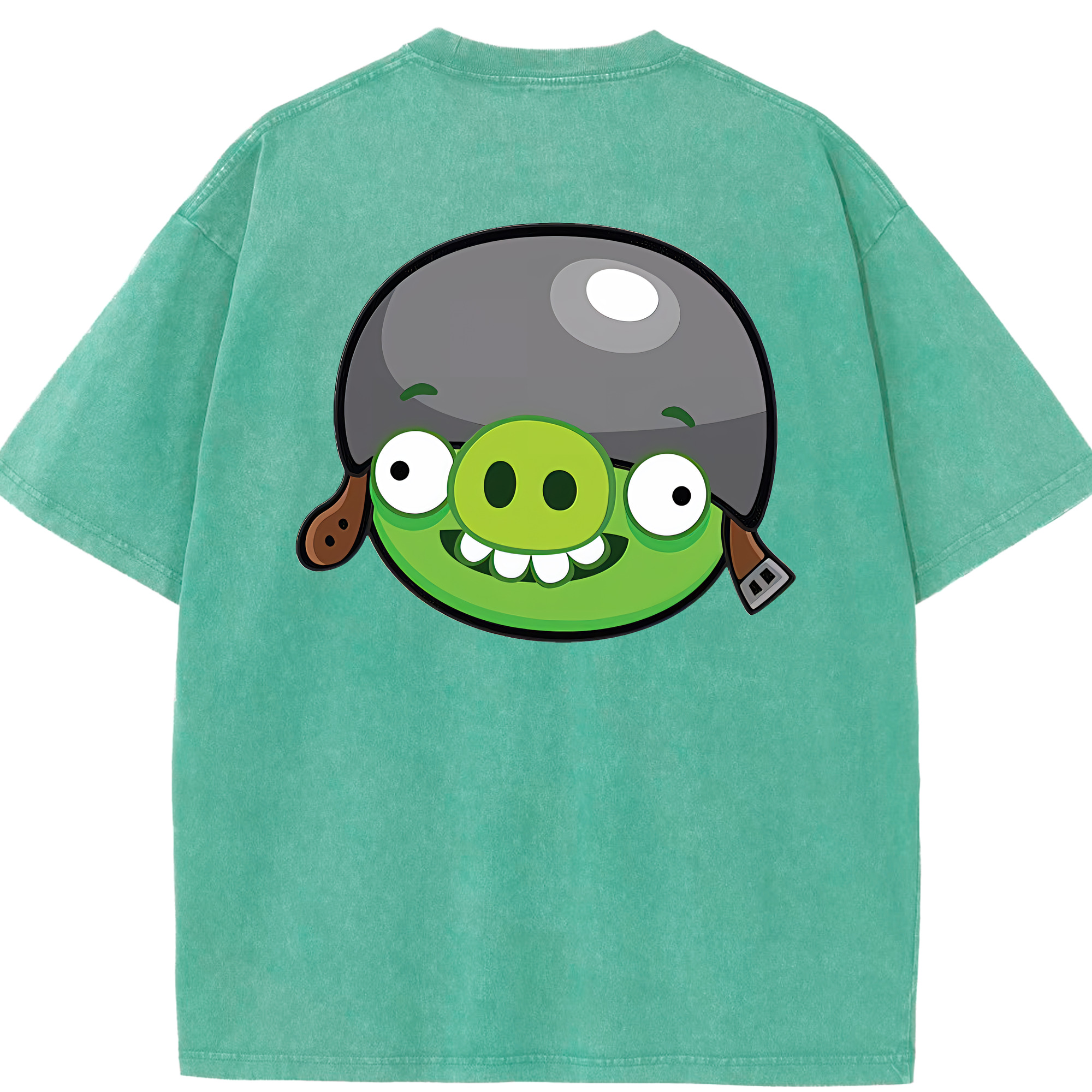 （画像用） Angry Birds アングリーバード 綿100% ヴィンテージ風 半袖Tシャツ（背面プリント）
